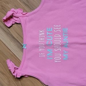 *3/$15* Carter's 24M Pink Auntie Bodysuit Tank!